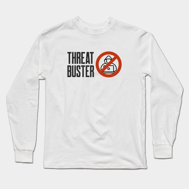 Cybersecurity Threat Buster Icon Long Sleeve T-Shirt by FSEstyle